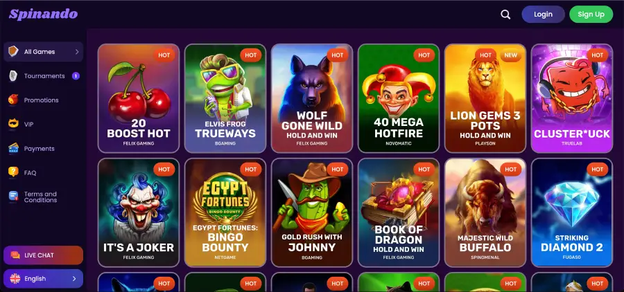 Spinando Casino Slots