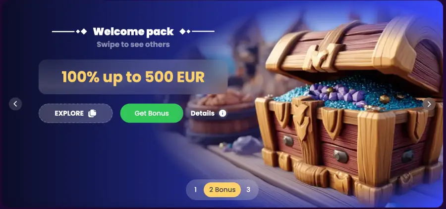 Welcome bonus for deposit in Spinando Casino Welcome bonus for deposit in Spinando Casino